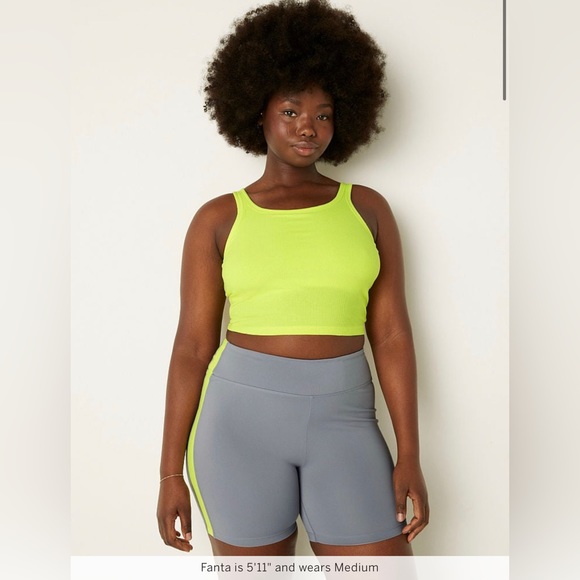 Victoria's Secret PINK rib crop tank top - Picture 1 of 6